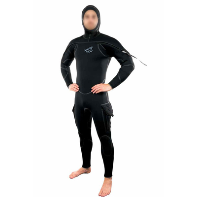 Thermoprene Pro Hooded Semi - Dry Jumpsuit Front Zip Double - Sided Nylon Fleece supplier