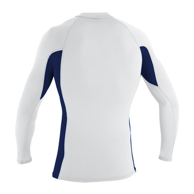 Poly Elastane Long Sleeve Surf Rash Guard / One Piece Mens Rash Guard Shirts supplier