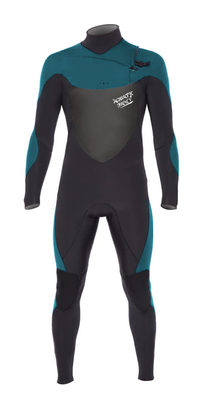 Black And Blue Scuba Diving Wetsuit Ergonomics Panel Long - Sleeve Protection supplier