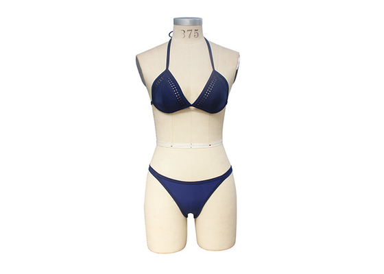Women's Beach Bathing Suits With Laser Hole And Flexible Rubber / Bikini Swimwear supplier
