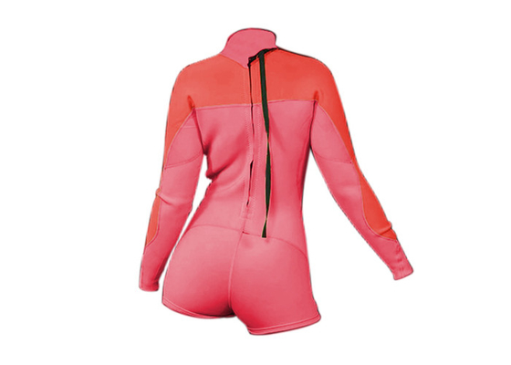 Fashion Women Rash Guard Neoprene Shorty Surf Suit Adjustable Neck Closure supplier