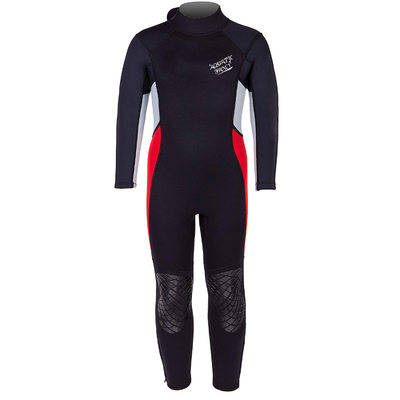 Flexible Rubber Kids Neoprene Wetsuit / Full Body Swimming Costume supplier