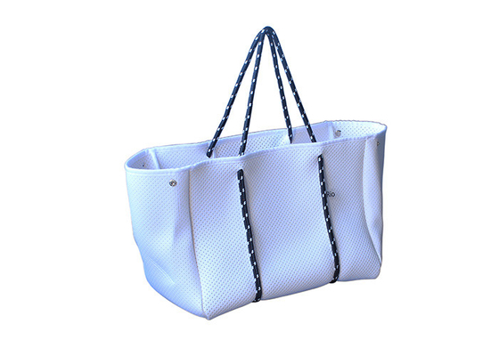 Durable Neoprene Beach Bag With Zipper / Water Resistant Tote Bags supplier