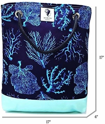 Colorful 2mm Soft Neoprene Waterproof Beach Bags / Women'S Tote Handbags supplier