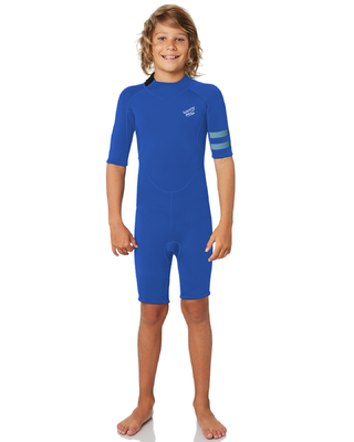 Youth Spring 2.5mm Neoprene Surf Suit Short Sleeve One Piece UV Protection For  Girls supplier
