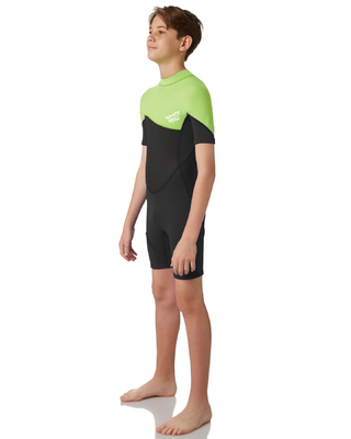 Durable  Neoprene Shorty Wetsuit Short Sleeve Swimsuit Thermal Back Zip Spring Suit supplier