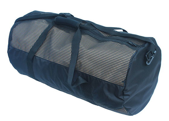Black Mesh Dive Duffel Bag For Scuba Diving Adjustable Shoulder Strap supplier