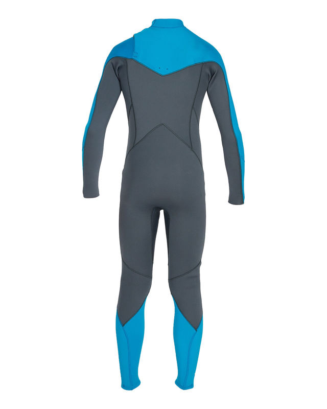 Flexible Kids Neoprene Wetsuit Chest Zip With Long Sleeve / Stretch Neoprene Swimwear supplier