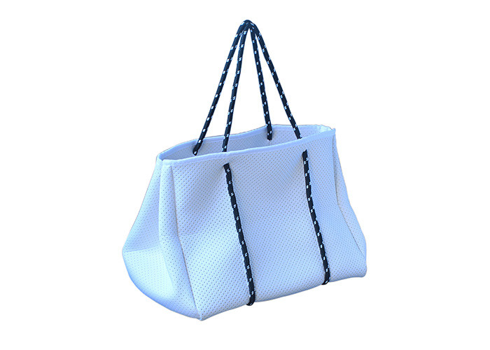 Durable Neoprene Beach Bag With Zipper / Water Resistant Tote Bags supplier