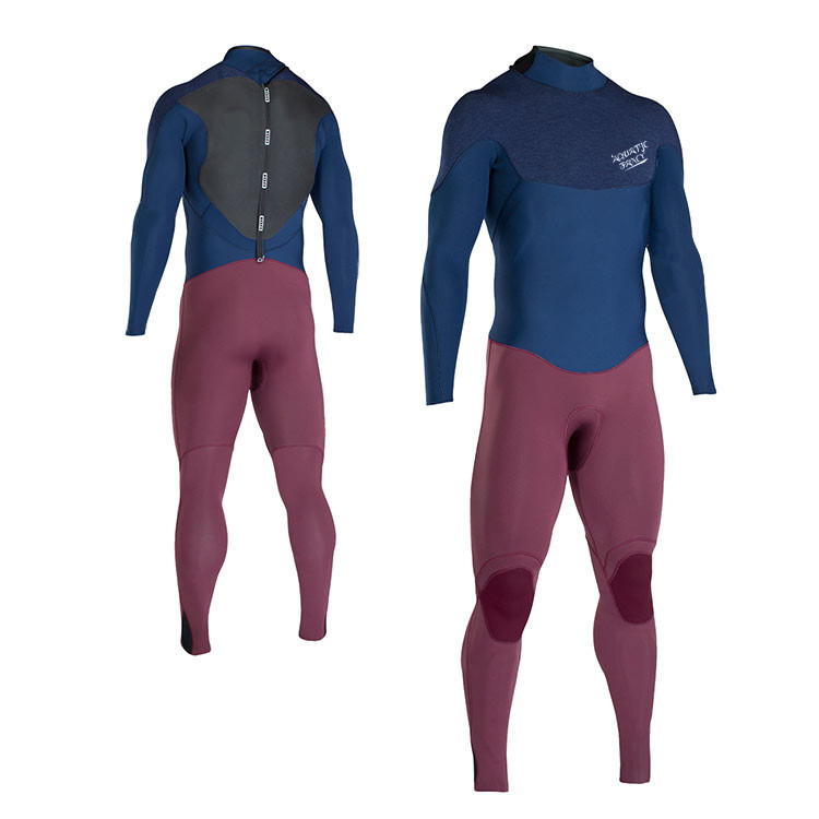 EN14225-1 3mm Neoprene Wetsuit Back Zip Long Sleeve For Diving / One Piece Wetsuit supplier