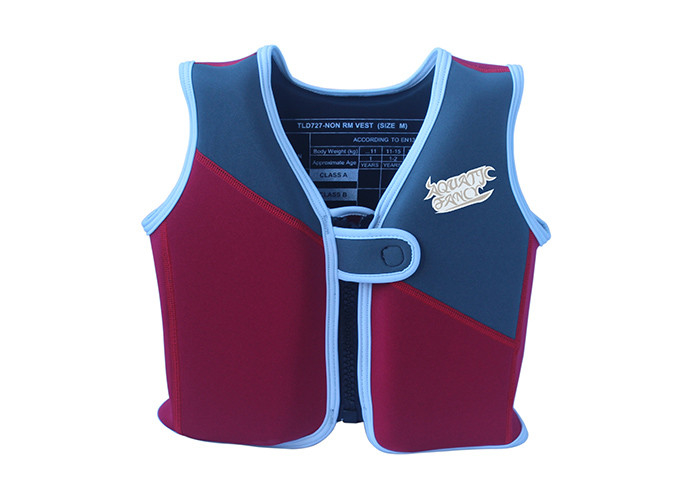 Customized Color Infant Float Vest With Silkscreen Printing Logo supplier