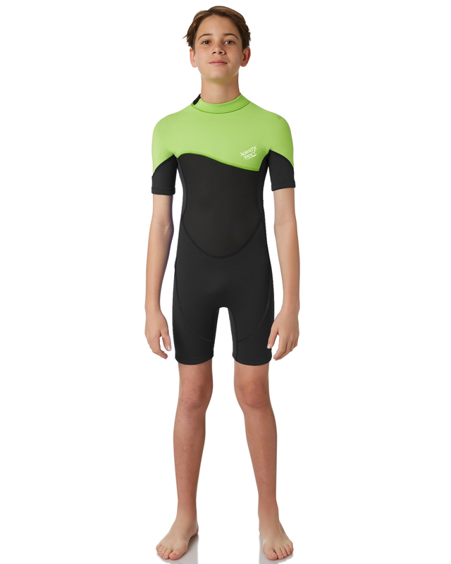 Durable  Neoprene Shorty Wetsuit Short Sleeve Swimsuit Thermal Back Zip Spring Suit supplier