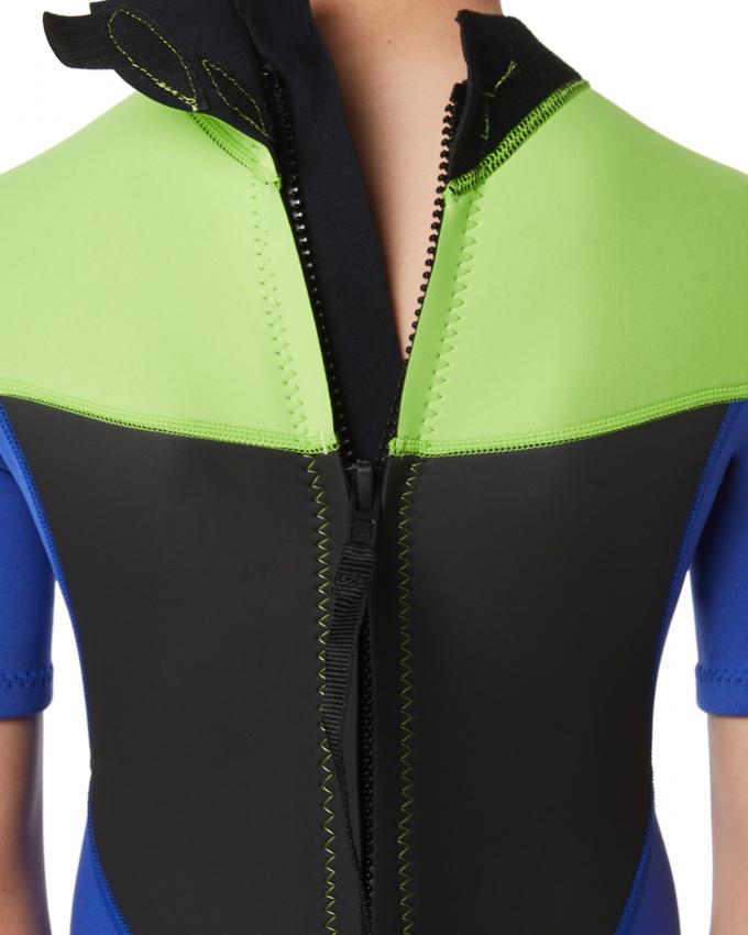 Durable Neoprene Shorty Wetsuit Short Sleeve Swimsuit Thermal Back Zip